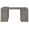 L Shape 60" Computer Desk With Multiple Storage And Built In File Cabinet - Gray - Image 10