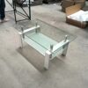 Luxury Modern Tempered Glass Coffee Table With 2 Layers And Solid Frame For Living Room - Transparent - Image 6