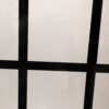 Frameless Fixed Shower Door, Open Entry Design - Matte Black - Image 5