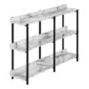 Accent Console Table For Entryway, Contemporary And Modern - White / Gray - Image 12