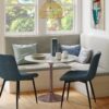 Osborne - Round Dining Table - White / Copper - Image 6