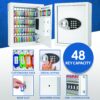 48 Keys, Key Cabinet Digital Keypad Wall Safe - White - Image 7