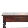 Turned Legs Console Table - Brown - Image 4