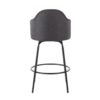 Ahoy - Contemporary Fixed Height Counter Stool (Set of 2) - Black / Charcoal - Image 5