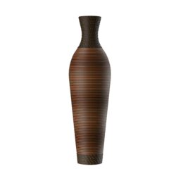 Tall Standing Designer Floor Vases With Elegant 2 Tone Finishes Ideal For Decorating Living Rooms, Bedrooms, Entryways Perfect For Decorating Your Home - Black / Gray