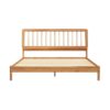 King Spindle Bed Mid Century Modern - Caramel - Image 2