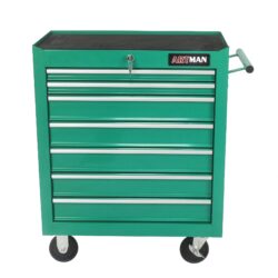 7 Drawers Multifunctional Tool Cart & Wheels - Green