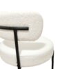 Mid Century Modern White Dining Chair (Set of 2) With Curved Backrest And Metal Legs - White / Black - Image 14