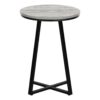 Accent Table, Side, Round Contemporary Convenient Design - Gray - Image 2