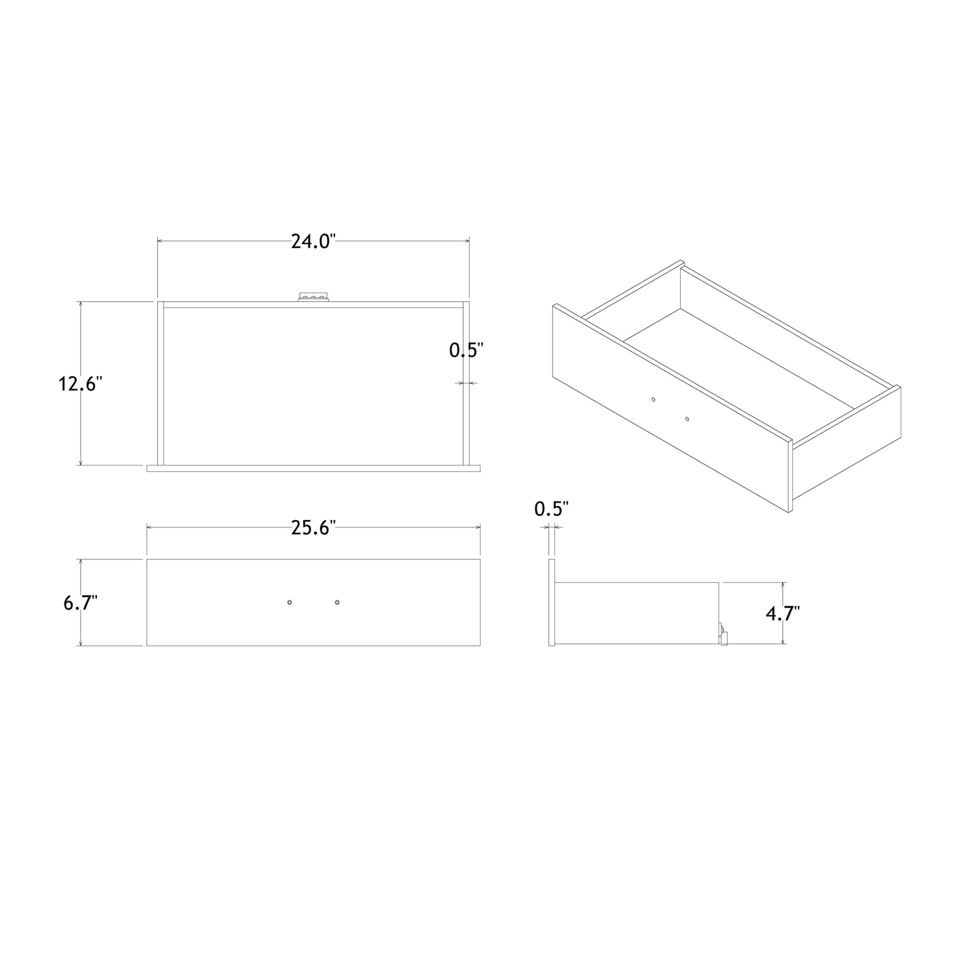 Charlston - Queen Bedroom 5 Piece Set With Sleigh Bed And LED Lighting - White - Image 15