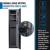 4.33 Cu Ft Biometric Keypad Rifle Safe - Black - Image 7