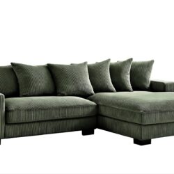 Luxe - Oversized 2 Piece Right Facing Sectional Couches For Living Room, L Shaped Sofa With Chaise - Dark Green