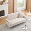 Multi-Functional Storage Comfortable Double Sofa, Suitable For Living Room, Apartment, Home Office - Beige - Image 6