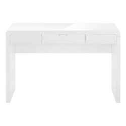 Computer Desk For Home Office, Storage Drawers, Contemporary & Modern - White