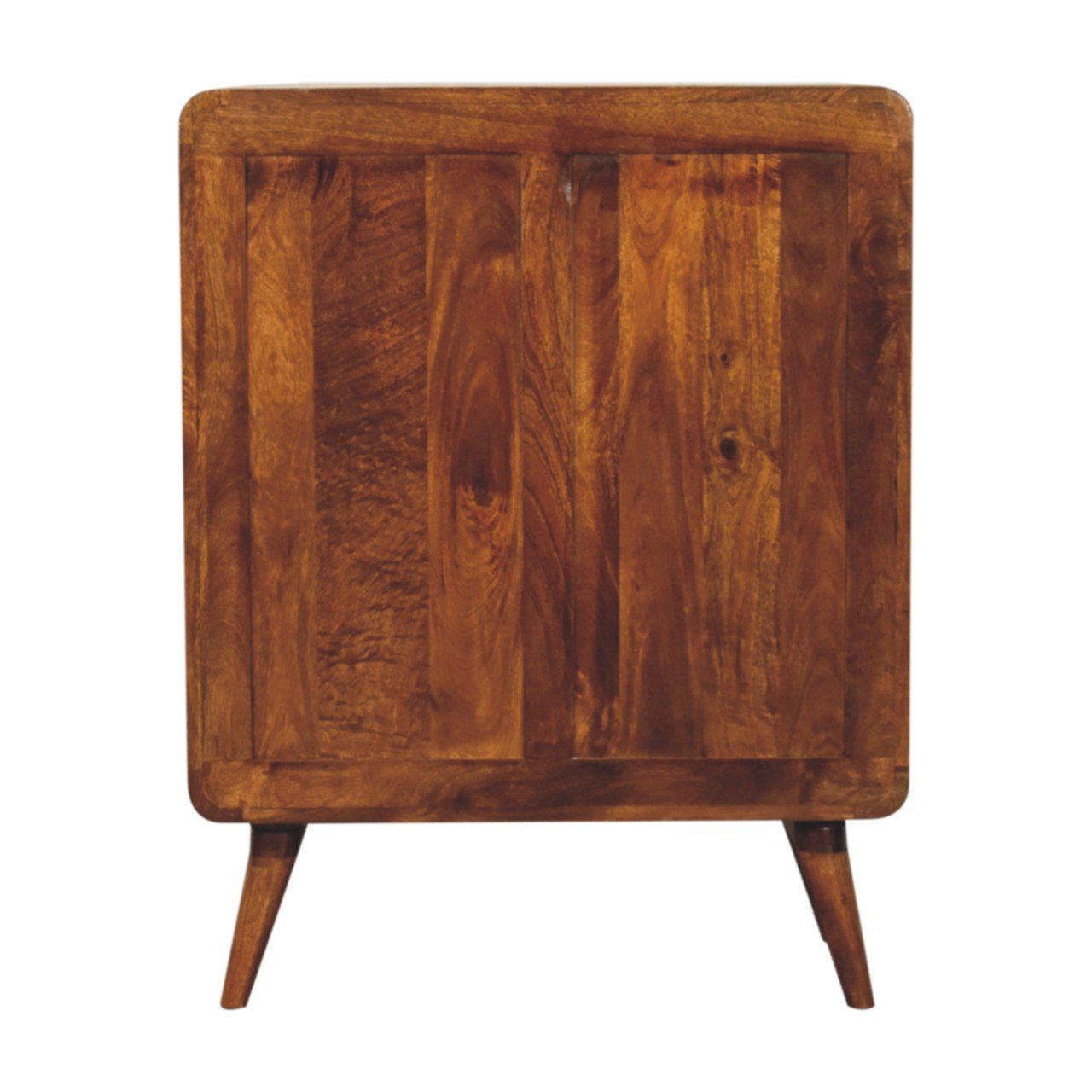Curved Nordic Charm Cabinet - Brown - Image 10