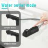 Smart LED Bathroom Faucet With Temperature Digital Display And Pull Down Sprayer - Matte Black - Image 6