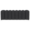 Upholstered Tufted Accent Bench With Round Legs - Charcoal - Image 6