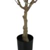 46" Tall, Artificial Plant, Eucalyptus Tree, Indoor, Faux, Fake, Floor, Greenery, Potted, Decorative - Green / Black - Image 2