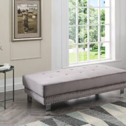 Ottoman For Contemporary Homes - Gray