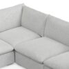 Jasmine - Corner Sectional Sofa And Ottoman - Gray - Image 12
