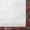 Modern Glam Metal And Faux Marble Coffee Table - White / Gold - Image 6
