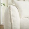 Cozy Beanbag Chair With High Resilience Foam Core For 2 - Beige - Image 15