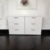 Morgan - 3 Drawer Modular Jumbo Chest In Wood Transformable Storage Solution - White - Image 2