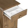 Vintage End Table Flip Top Side Table With USB Ports, 1 Multifunctional Drawer With Cup Holders, Sofa Couch Table With Bookshelf For Living Room And Small Space - Brown - Image 17