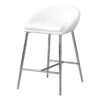 Swivel Stool Bar Height, Contemporary & Modern (Set of 2) - White - Image 2