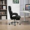 Big And Tall Office Chair, High Back Ergonomic Office Chair With Footrest, Executive Office Chair For Back Pain Relief - Black - Image 3
