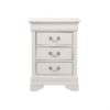 Louis Phillipe - 3 Drawer Nightstand - White - Image 3