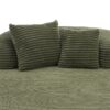 Chaise Lounge Sofa Boneless Couch With 2 Supportive Pillows, Sofa Bed - Green - Image 14