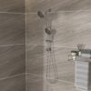 Dual Shower Head With Adjustable Slide Bar And Multi Function Settings - Brushed Nickel - Image 6