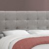 Queen Size Bed, Upholstered, Transitional - Gray - Image 2