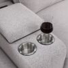 Jessica - Sectional Sofa With Ottoman - Light Gray - Image 6