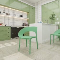 1 Piece Designed Single Chair, UV Resistant, Waterproof And Wear Resistant - Haze Green