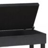 Cosmopolitan - Storage Ottoman Bench With Open Bottom - Distressed Black - Image 3