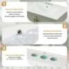 Bathroom Vanity With Sink And Versatile Storage - Green - Image 9