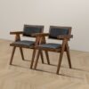 Athena - Dining Chair (Set of 2) - Black / Brown - Image 3