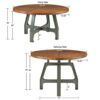 Lancaster - Round Dining / Gathering Table With Adjustable Height - Walnut - Image 3