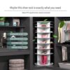 8 Tier Rotating Shoe Rack Tower, 360 Degree Spinning Shoe Organizer And Storage Carousel For Closet Or Entryway - White - Image 2
