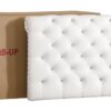 Elegant Tufted Upholstered Bed - White - Image 6