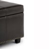 Kingsley - Large Storage Ottoman - Coffee Brown - Image 4