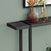 Accent Console Table For Entryway, Contemporary - Black - Image 8