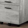 File Cabinet, Rolling Mobile, Storage Drawers, Printer Stand, Office, Contemporary & Modern - Gray - Image 2