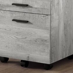 File Cabinet, Rolling Mobile, Storage Drawers, Printer Stand, Office, Contemporary & Modern - Gray