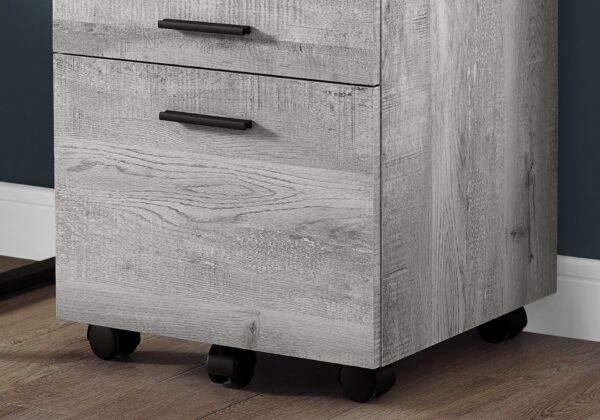 File Cabinet, Rolling Mobile, Storage Drawers, Printer Stand, Office, Contemporary & Modern - Gray