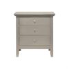 3 Drawer Nightstand - Silver Champagne - Image 4
