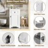 Bathroom Vanity With Sink, Soft Close Door, Adjustable Shelf, And Door Mounted Storage Rack - White - Image 4
