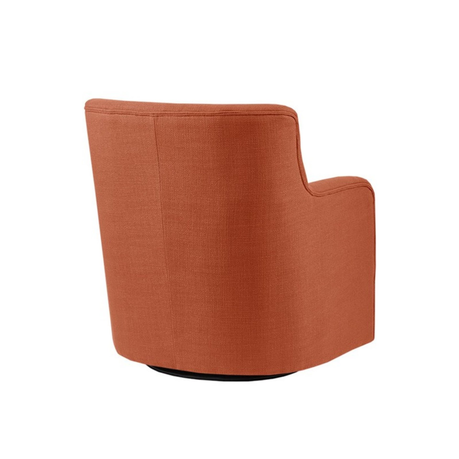 Adele - Swivel Chair With Button Tufted Back And Swivel Base - Orange - Image 5